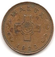  Malta 1 Cent 1972 #124   