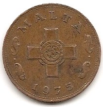  Malta 1 Cent 1975 #125   