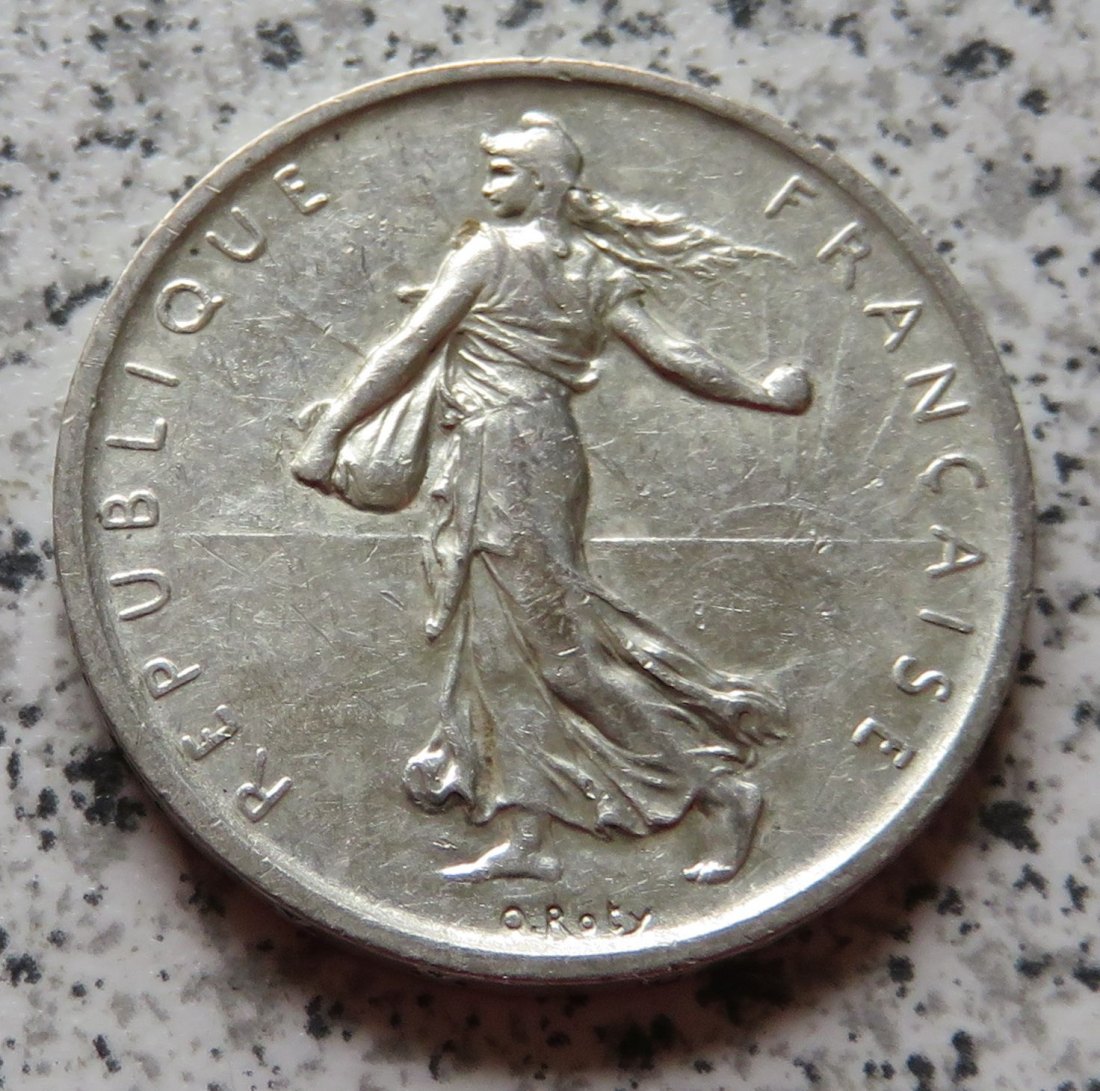  Frankreich 5 Francs 1960, Silber   