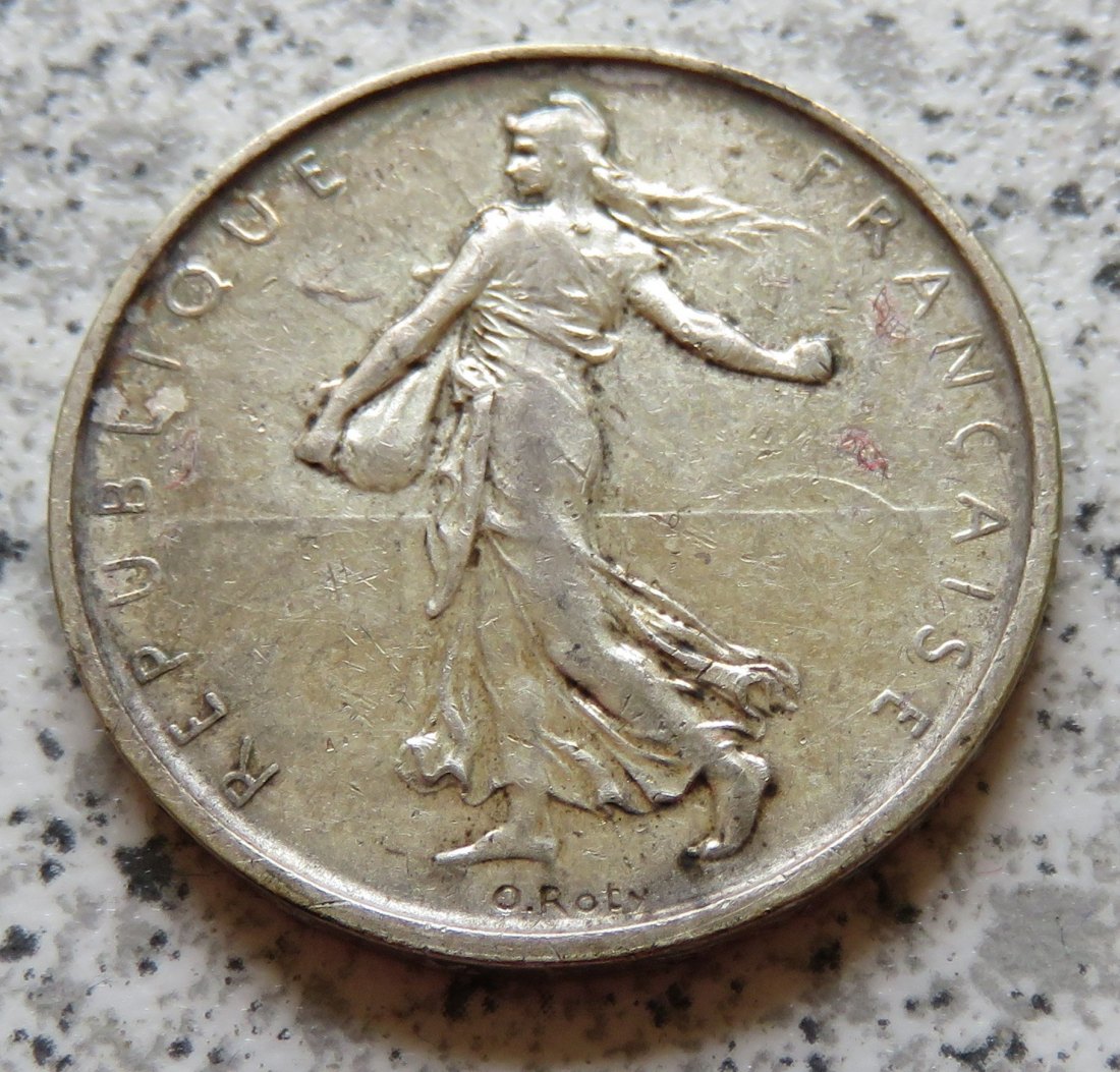  Frankreich 5 Francs 1965, Silber   