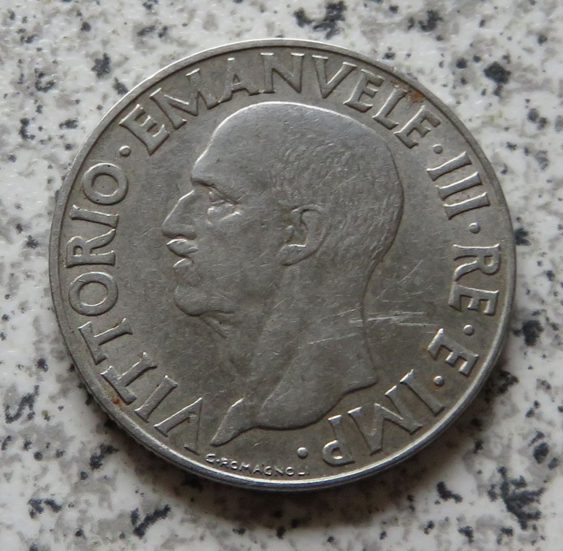  Italien 1 Lira 1940 R, nicht magnetisch   