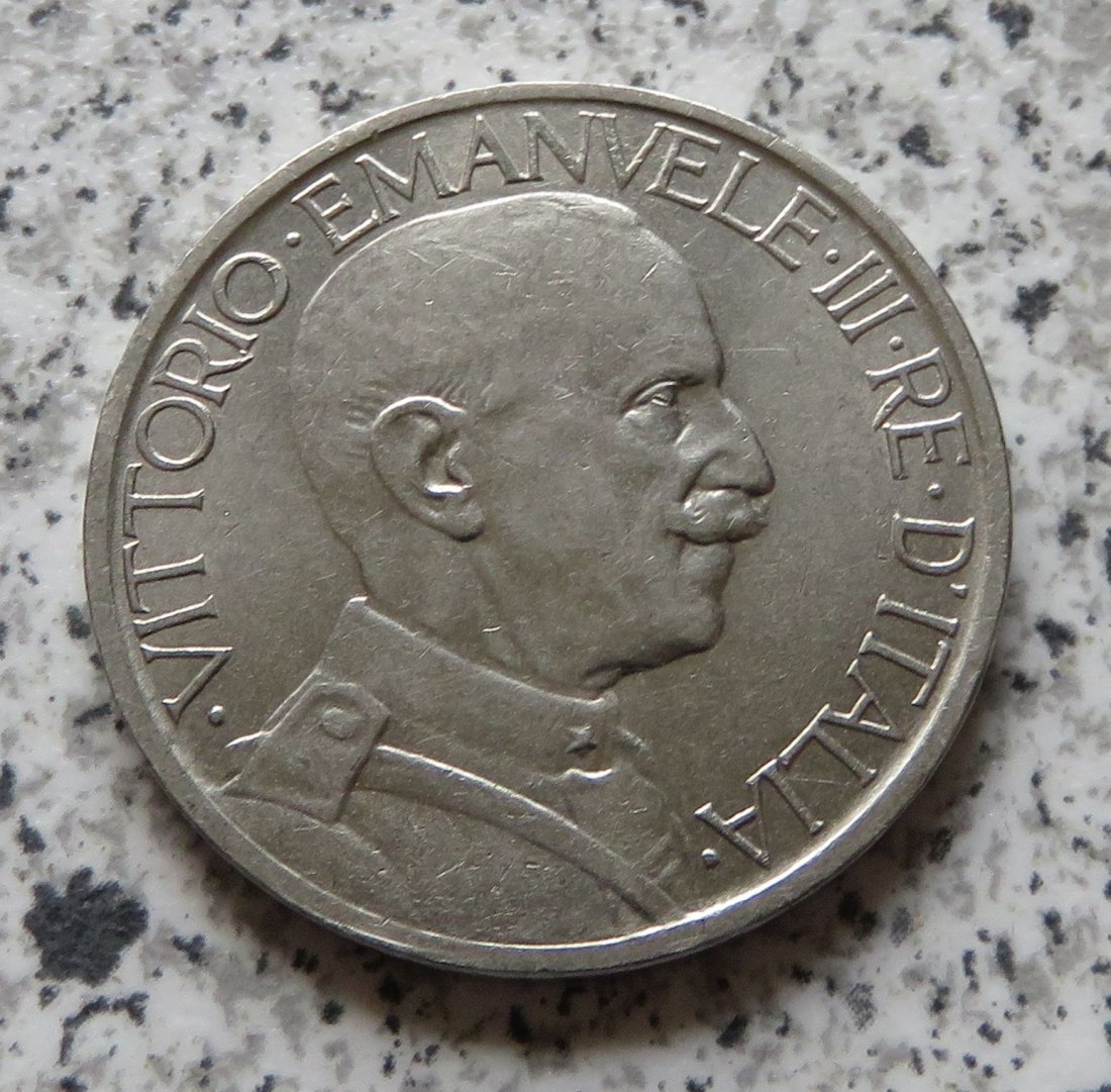  Italien 2 Lire 1923 R, besser   