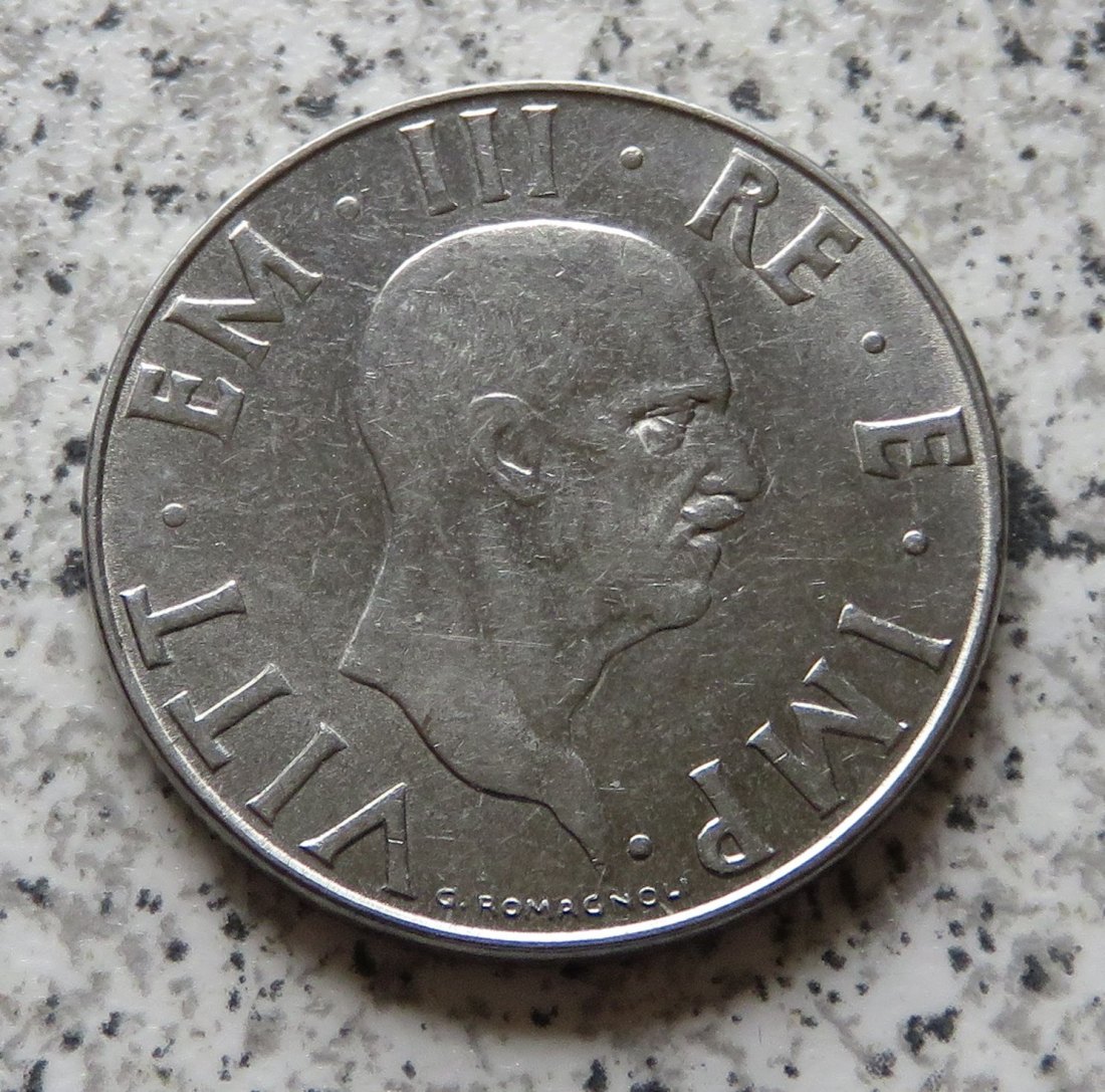 Italien 2 Lire 1940 R Yr XVIII, nicht magnetisch   
