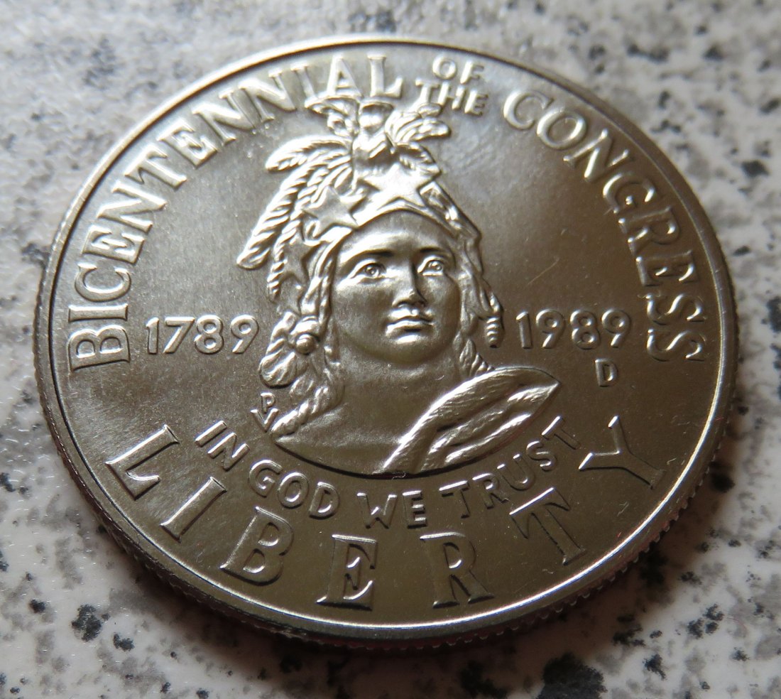  USA 1/2 Dollar 1989 D / half Dollar 1989 D   