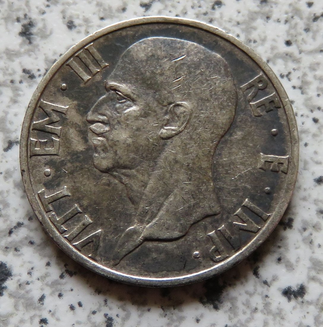  Italien 5 Lire 1937 R   