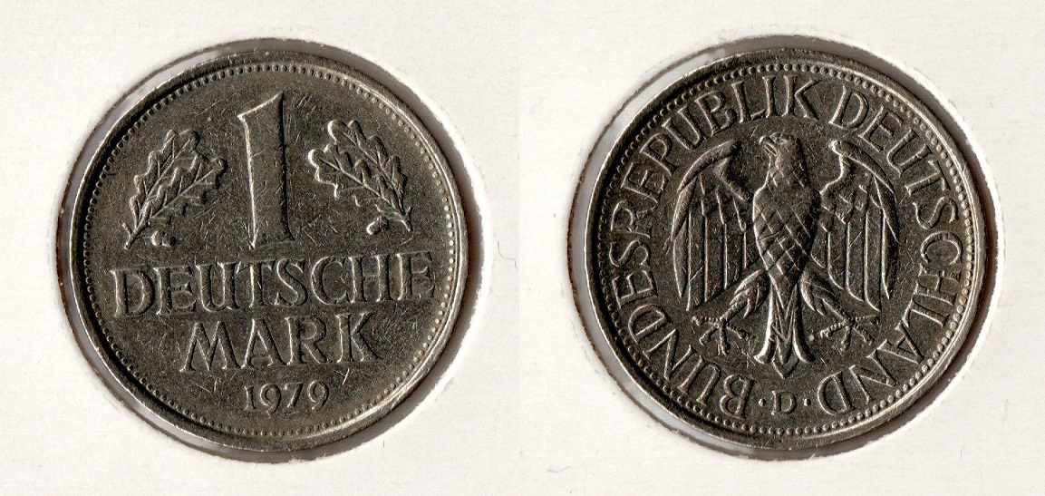  BRD 1 DM 1979 -D- sehr schön J.385   