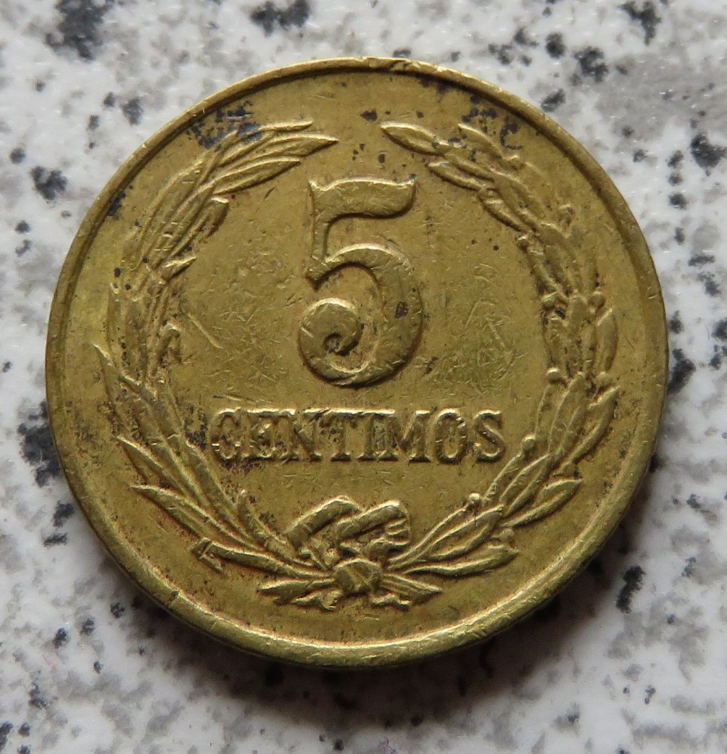  Paraguay 5 Centimos 1947   