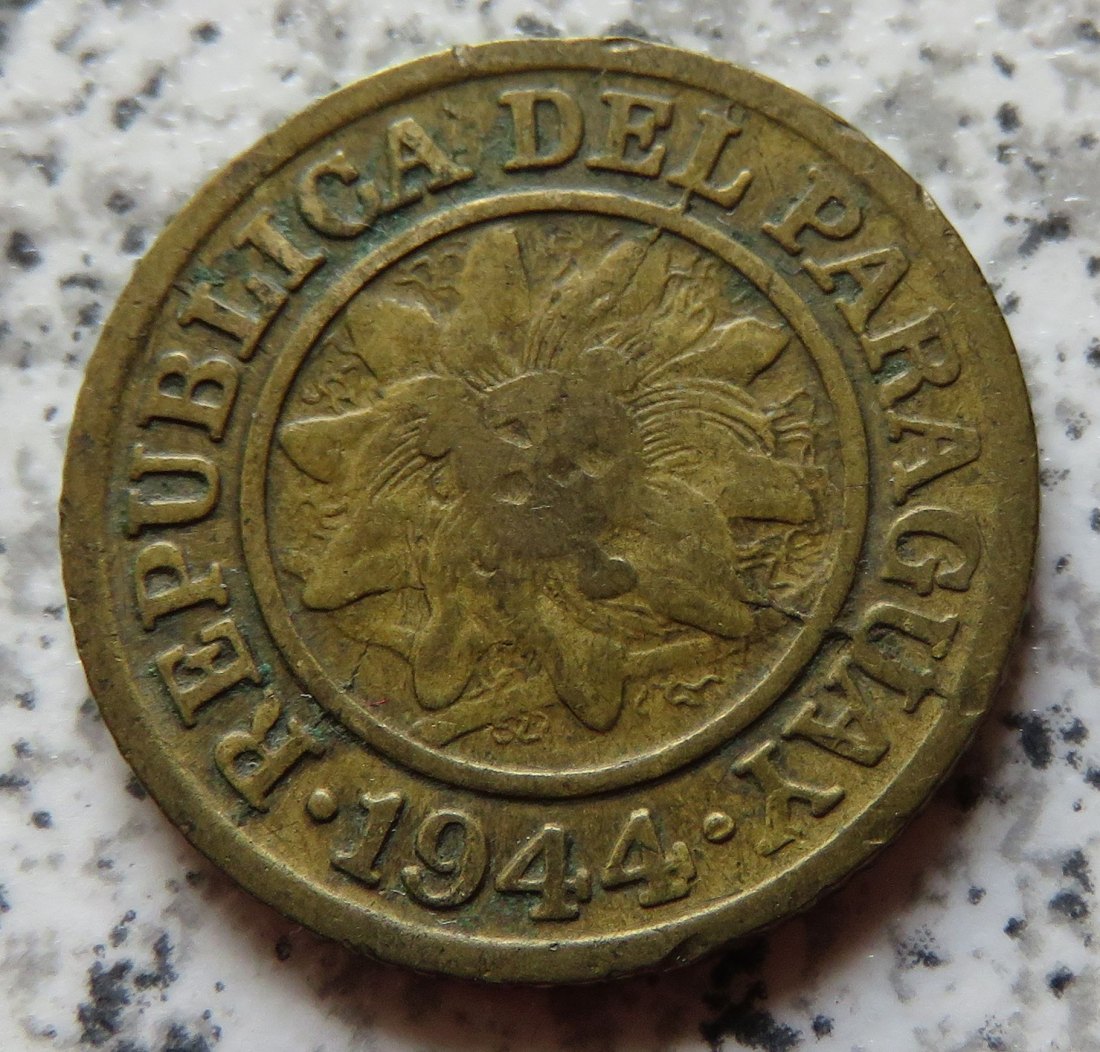  Paraguay 5 Centimos 1944   