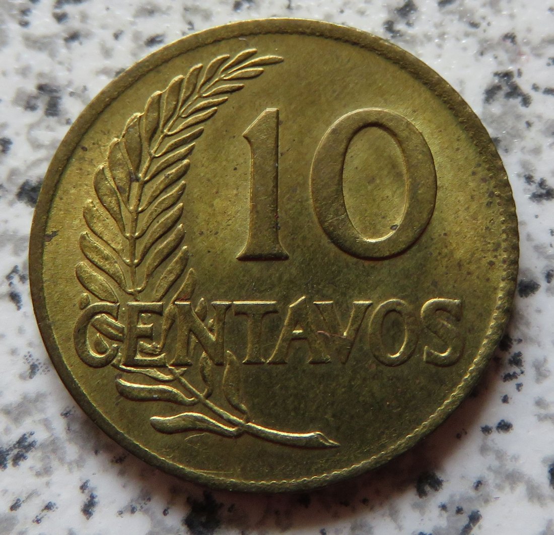  Peru 10 Centavos 1962   