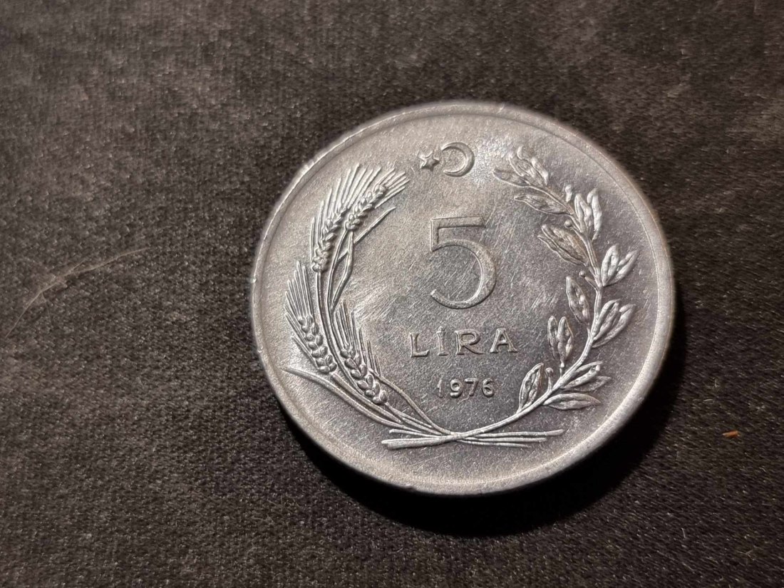  Türkei 5 Lira 1976 Umlauf   