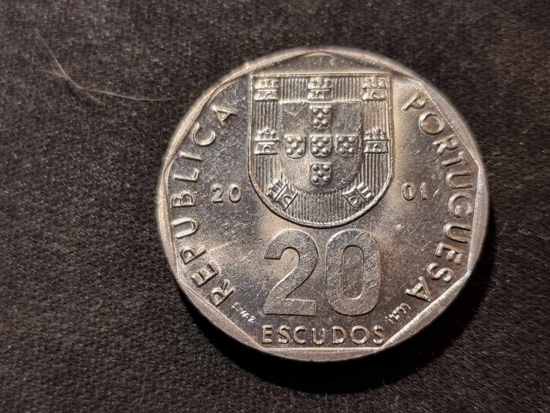  Portugal 20 Escudos 2001 VZ+   