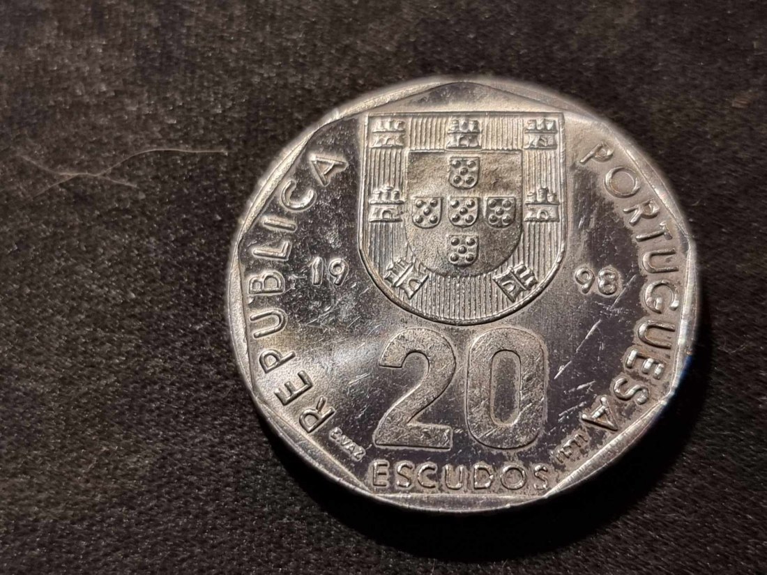  Portugal 20 Escudos 1998 VZ+   