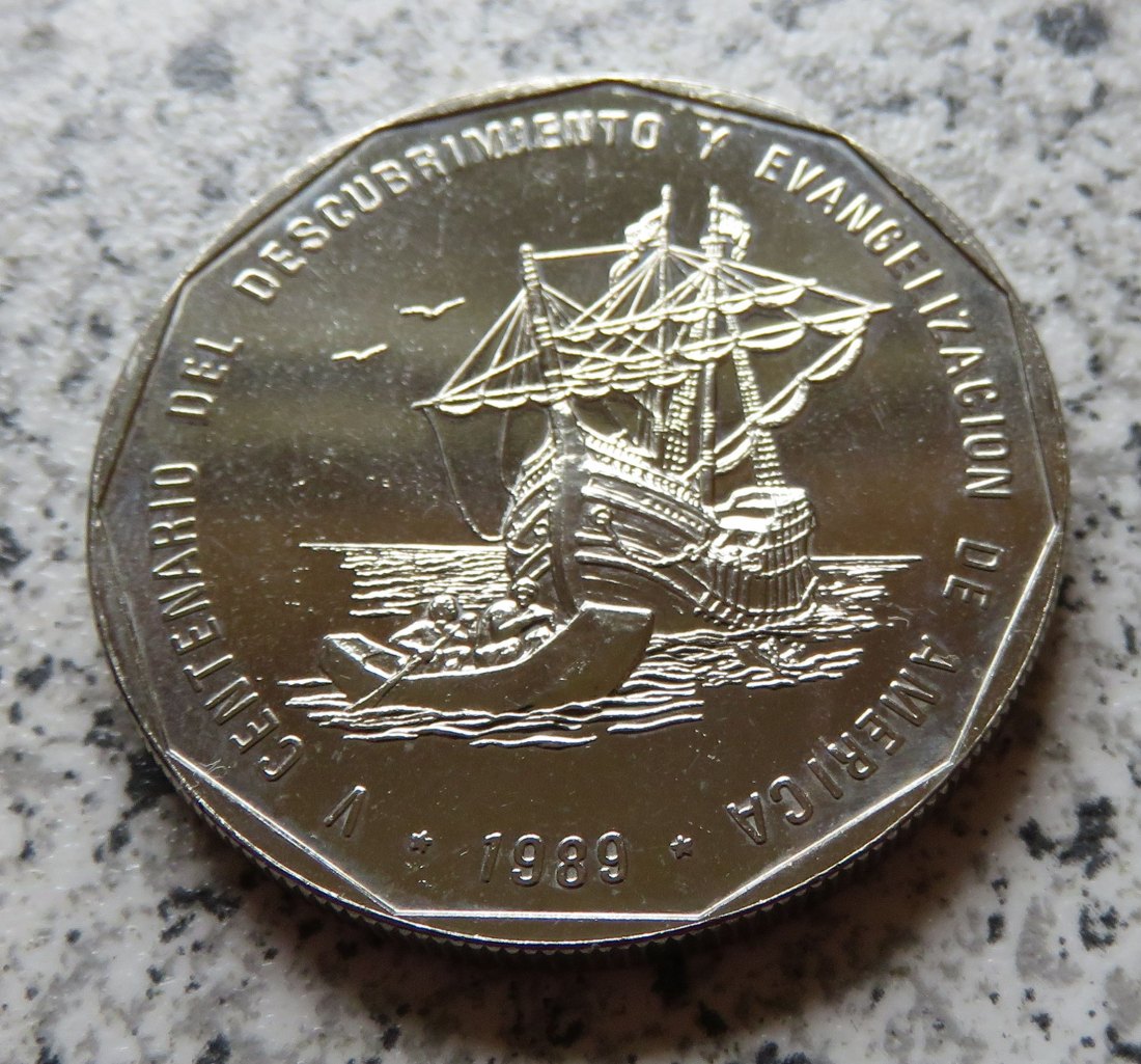  Dominikanische Republik 1 Peso 1989   