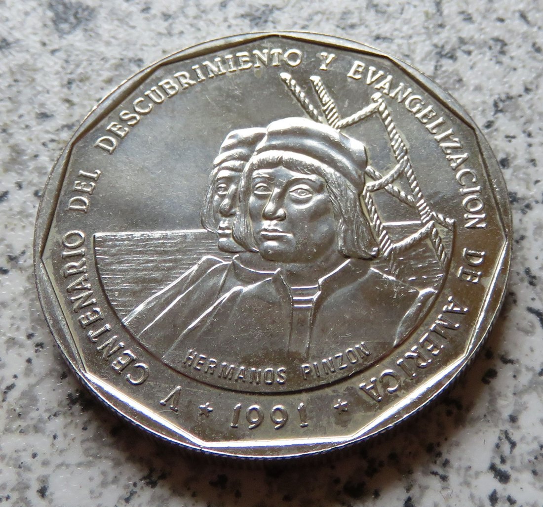  Dominikanische Republik 1 Peso 1991   