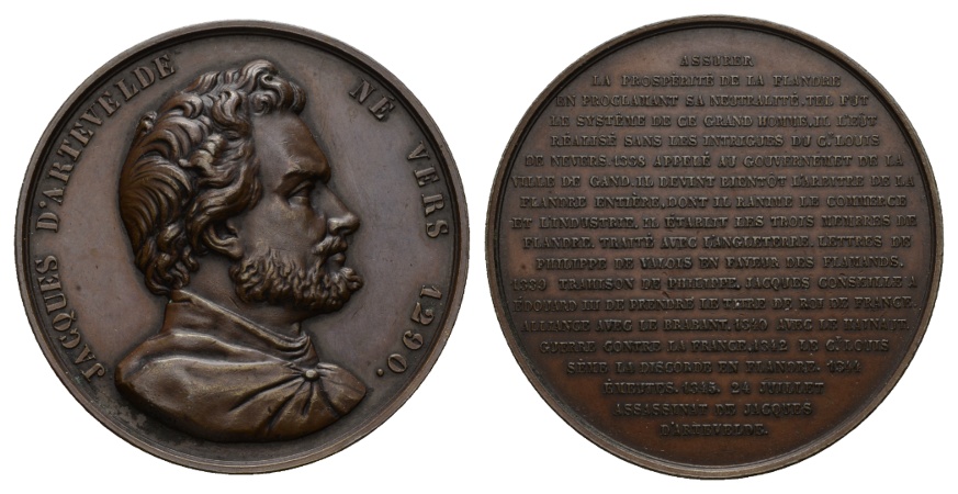  Frankreich; Medaille 19. Jh.; Bronze; 42,86 g; Ø 46,36 mm   