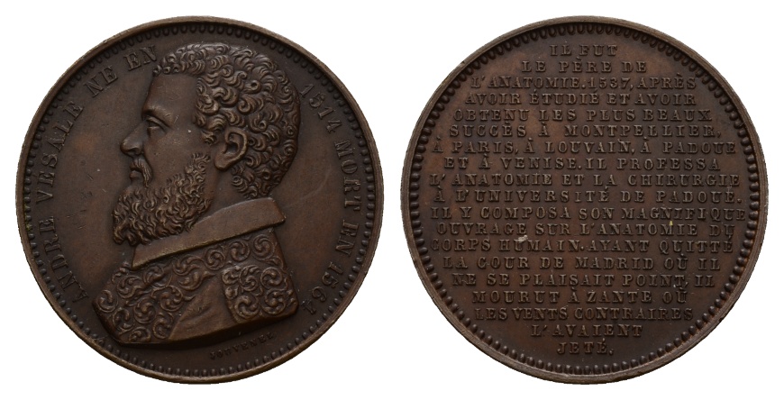  Belgien; Medaille 19. Jahrh.; Bronze; 15,67 g; Ø 34,45 mm   