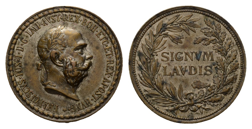  Habsburg; Medaille o.J.; Bronze; 15,63 g; Ø 30,77 mm   