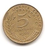  Frankreich 5 Centimes 1966 #214   