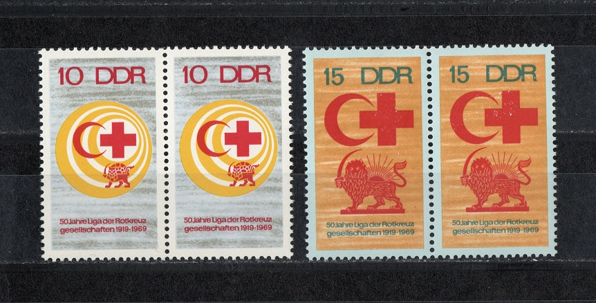  DDR 1969 Mi.1466-1467 Komplett-Satz Paare **Postfrisch/ Mi 3,60 €   