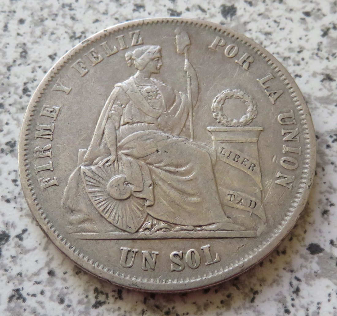  Peru 1 Sol 1864   