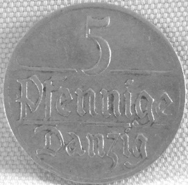  Danzig 5 Pfennig 1923,  Jäger D 4   