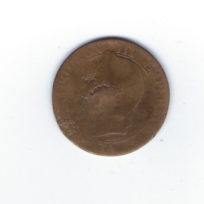  Frankreich 5 Centimes 1864   