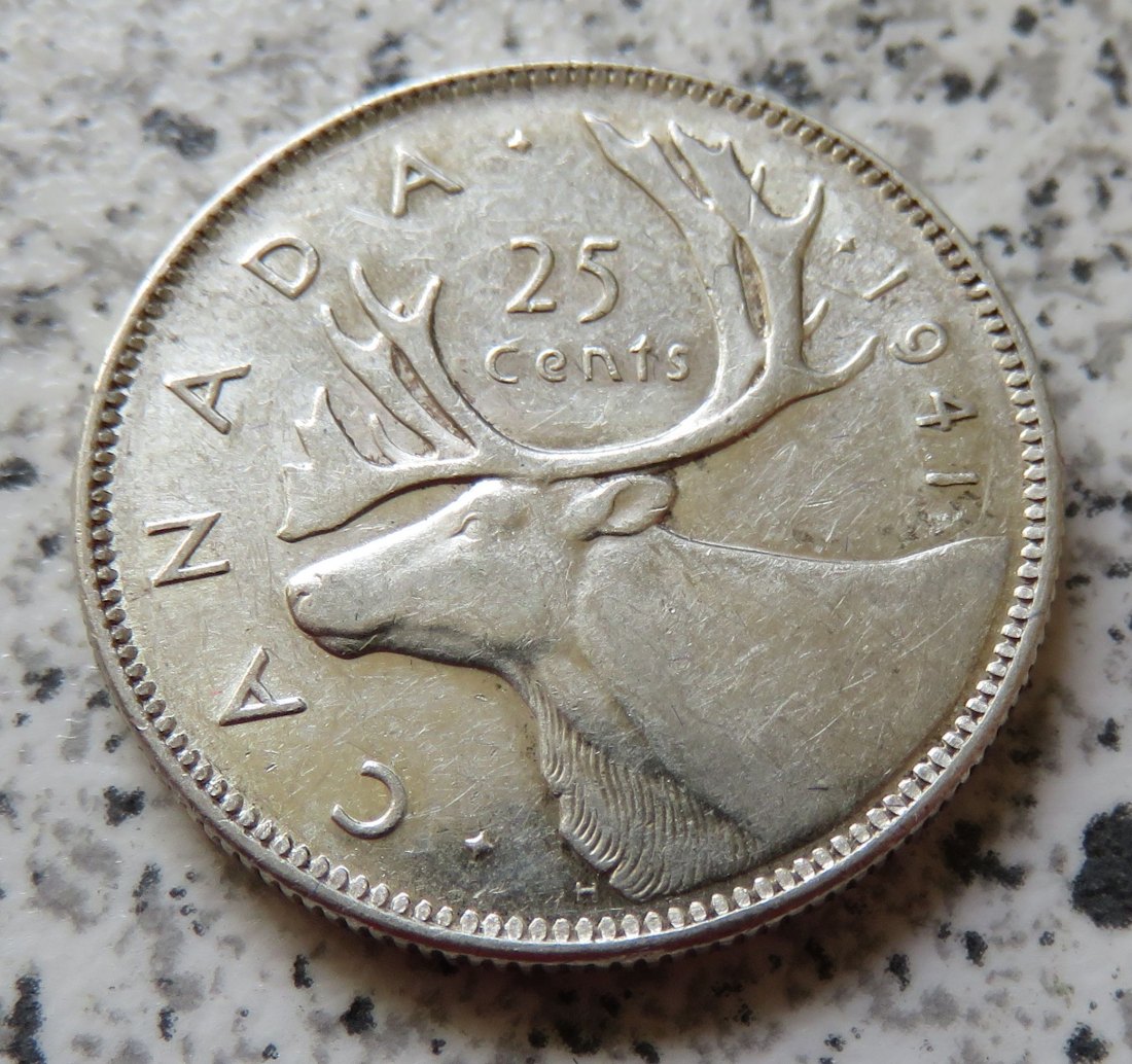  Canada 25 Cents 1941, besser   