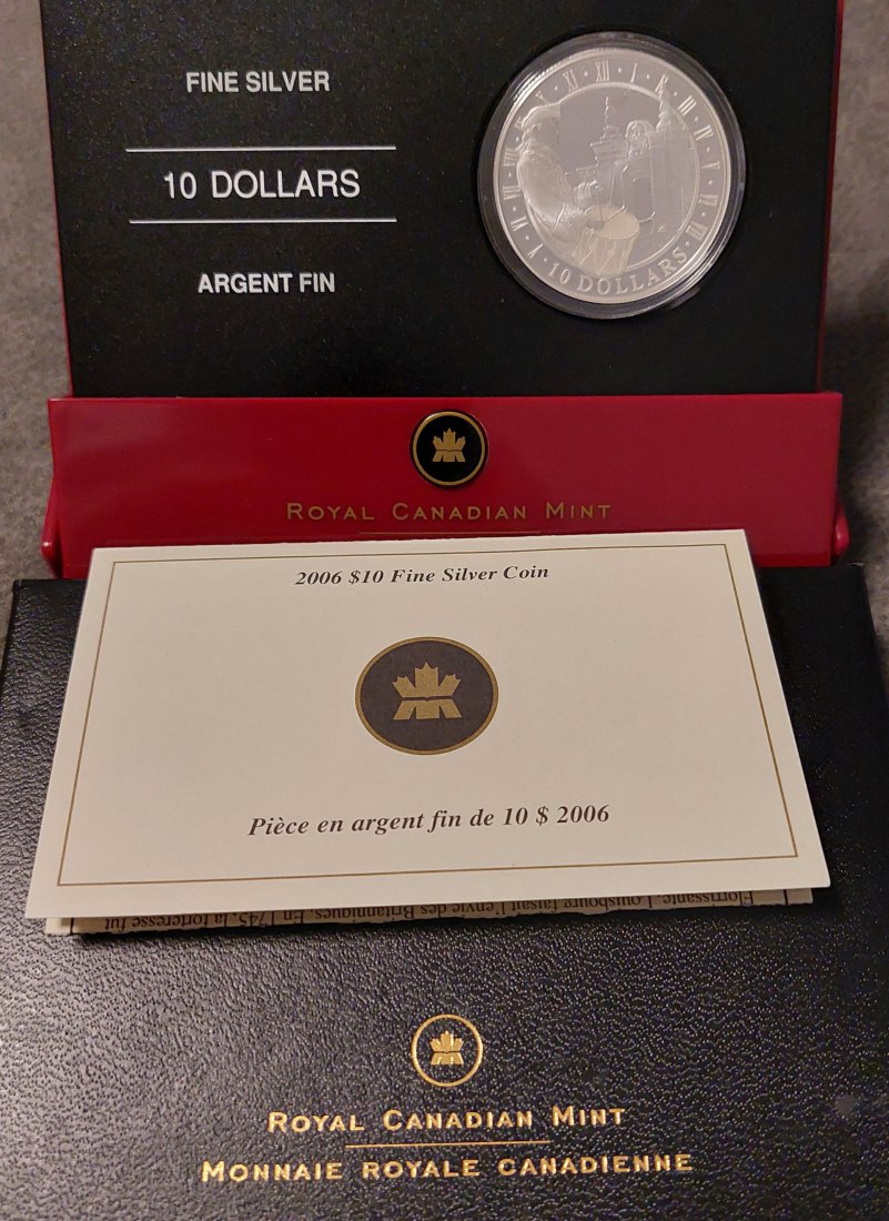  Kanada 10 Dollar Silber 2006 Festung Louisbourg Proof PP, selten   