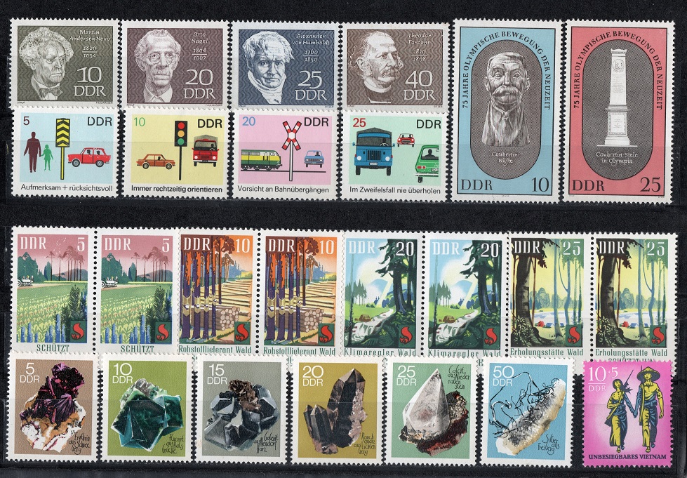  DDR Lot 1969 **Postfrisch/ 25 Werte/ Mi. 12,20 €   