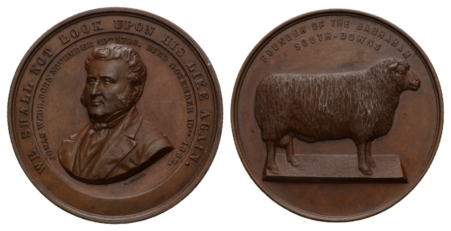  England; Medaille 1862; Bronze; 86,24 g; Ø 59,32 mm   
