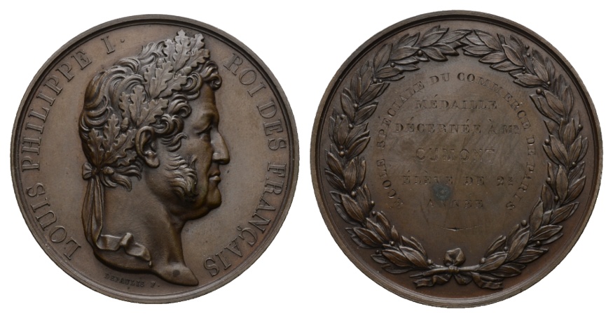  Frankreich; Medaille o.J.; Bronze; 89,86 g; Ø 56,61 mm   