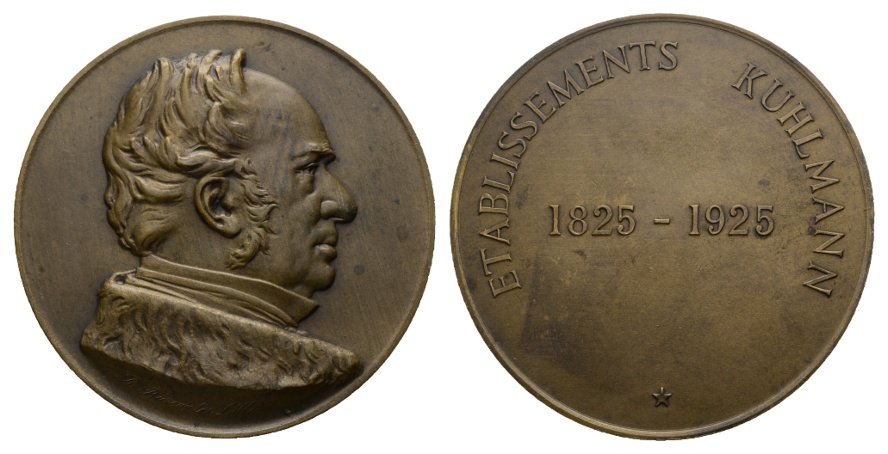  Frankreich; Medaille 1925; Bronze; 97,39 g; Ø 56,61 mm   