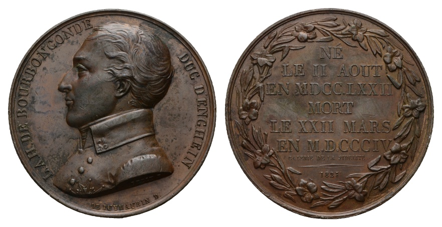  Frankreich; Medaille 1827; Bronze; 63,05g; Ø 50,75 mm   