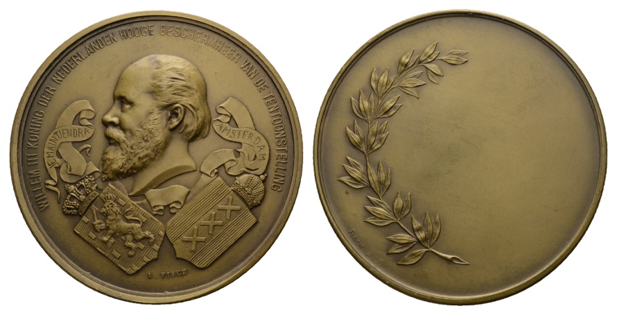  Niederlande; Bronze Medaille o.J.; 162,57 g; Ø 70 mm   