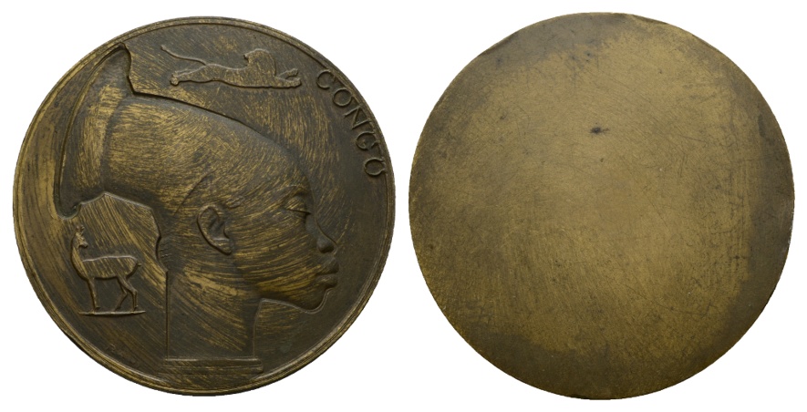  Congo; einseitige Bronze Medaille o.J.; 133,81 g; Ø 70,37 mm   