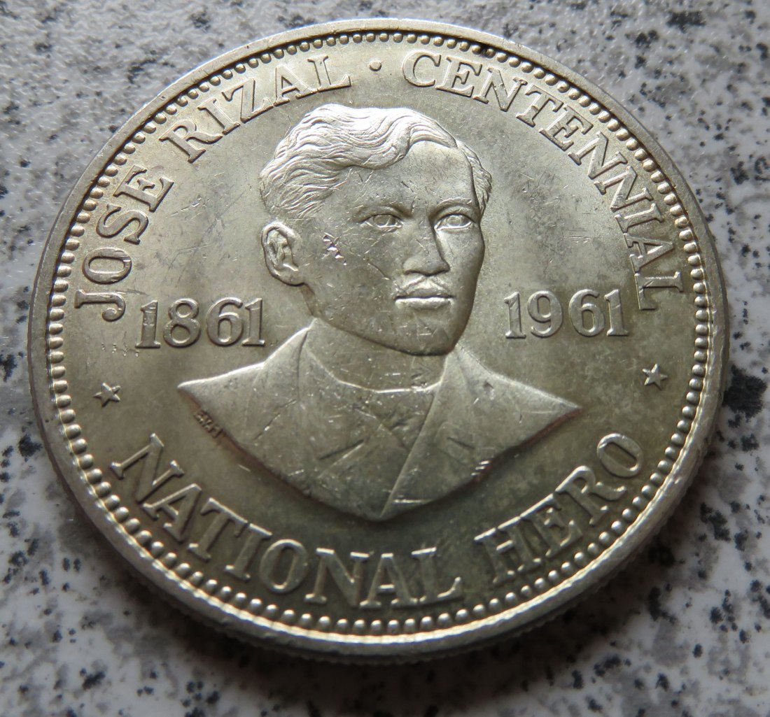  Philippinen 1 Peso 1961   
