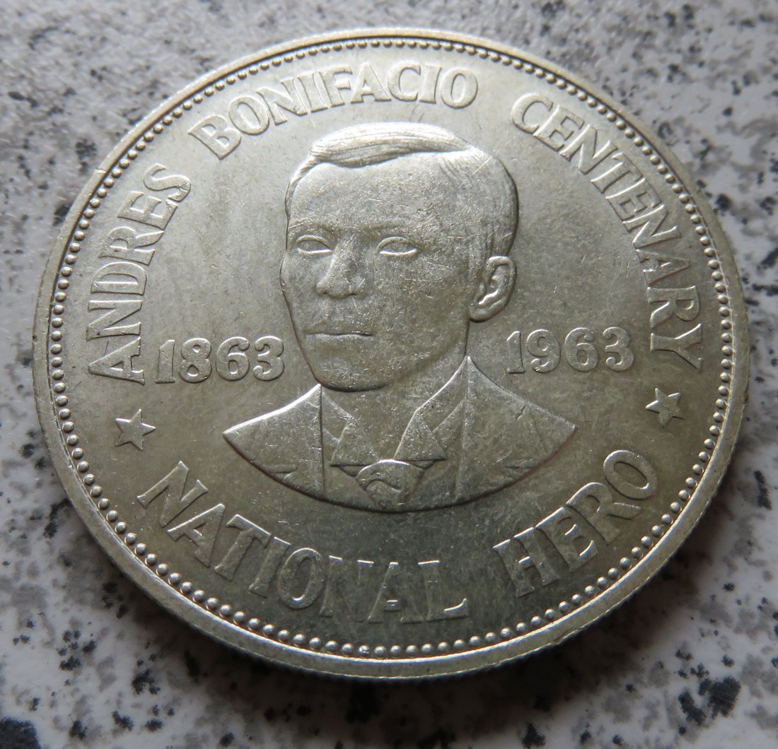  Philippinen 1 Peso 1963   
