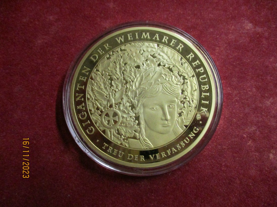  Medaille Gigant Weimarer Republik siehe Foto/ M   