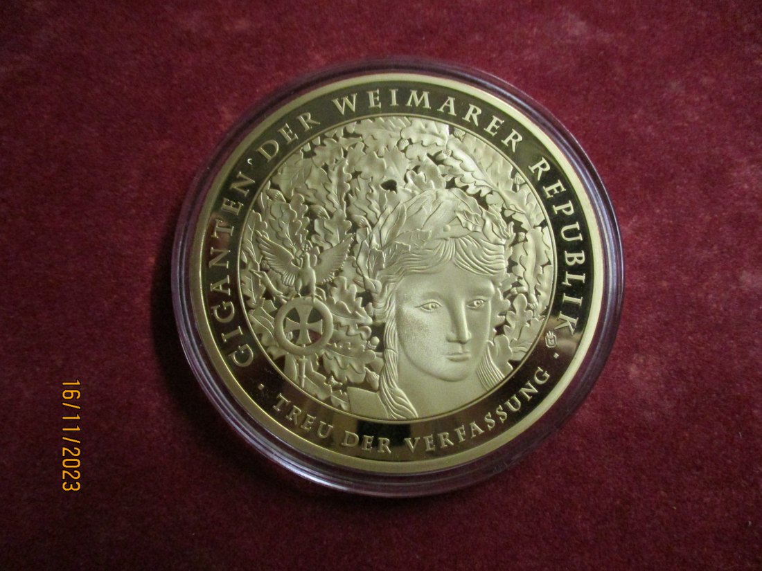  Medaille Gigant Weimarer Republik siehe Foto/ M   