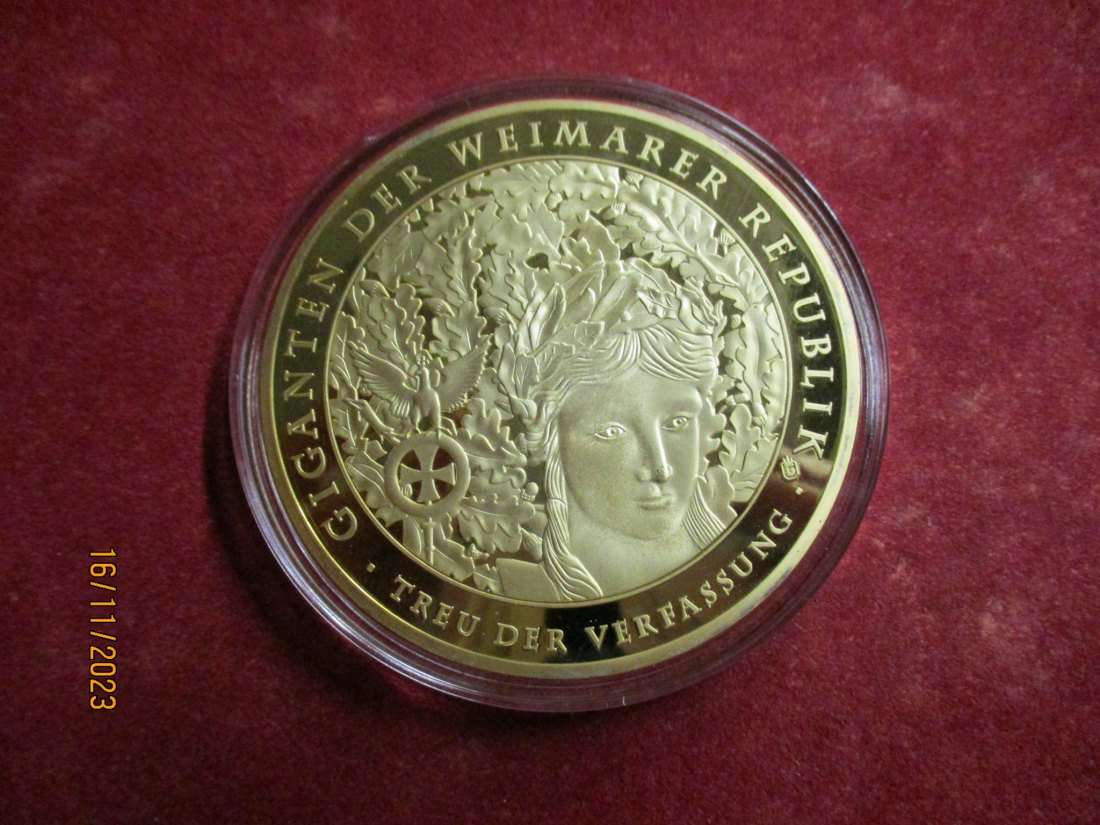  Medaille Gigant Weimarer Republik siehe Foto/ M   