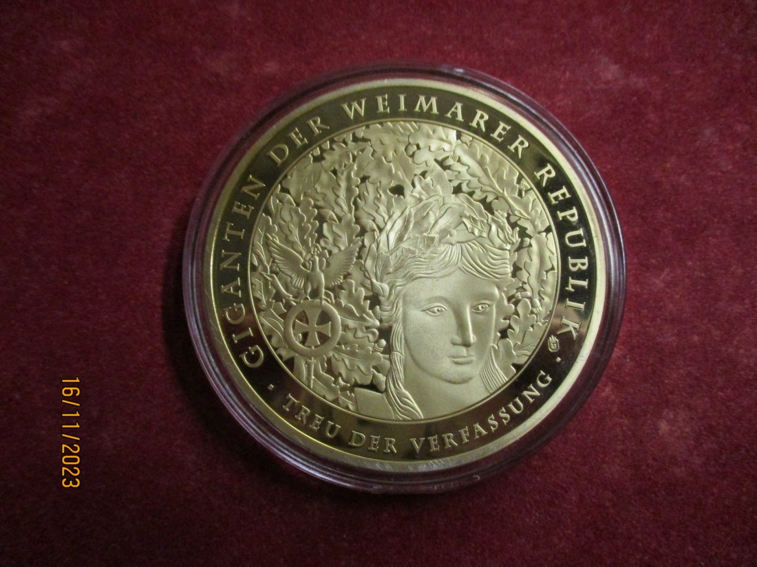  Medaille Gigant Weimarer Republik siehe Foto/ M   