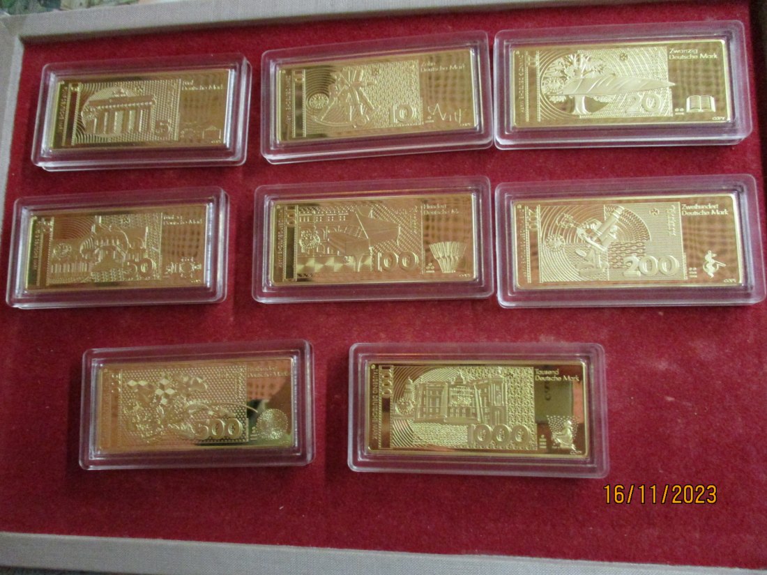 DM - Banknoten Barren Komplettset /M   