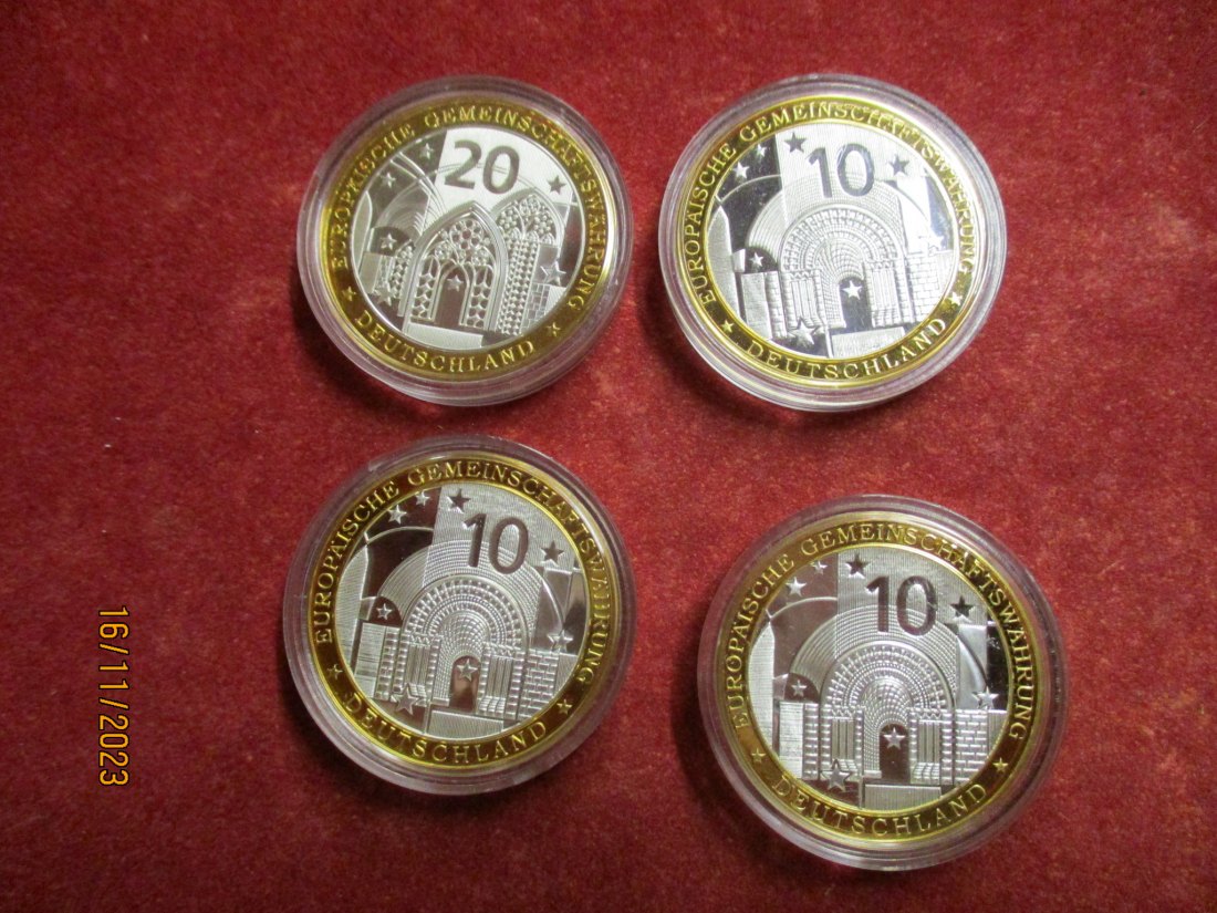  4 Medaillen Fußball WM 2006 in Deutschland 2006 - 333er Silber /MXY   