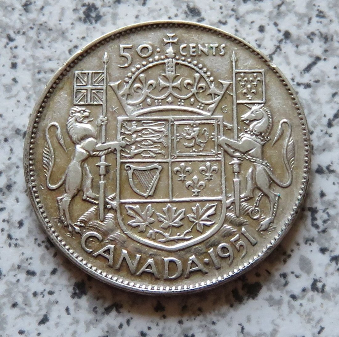  Canada 50 Cents 1951   