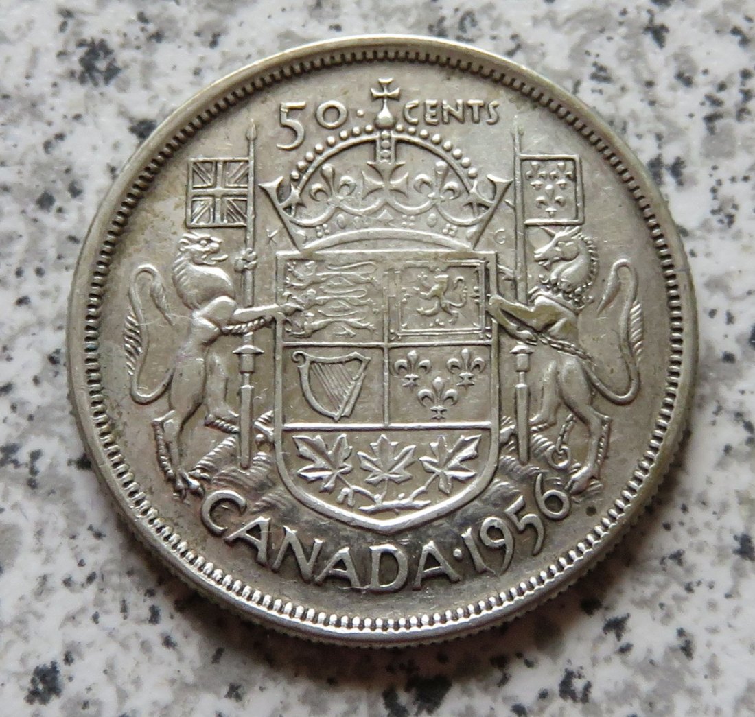  Canada 50 Cents 1956   