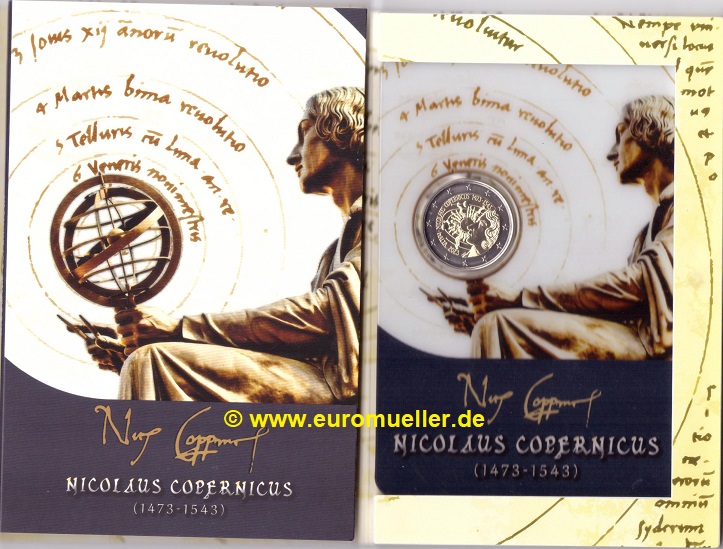 Malta 2 Euro Gedenkmünze 2023...Kopernikus...bu. in Coincard   