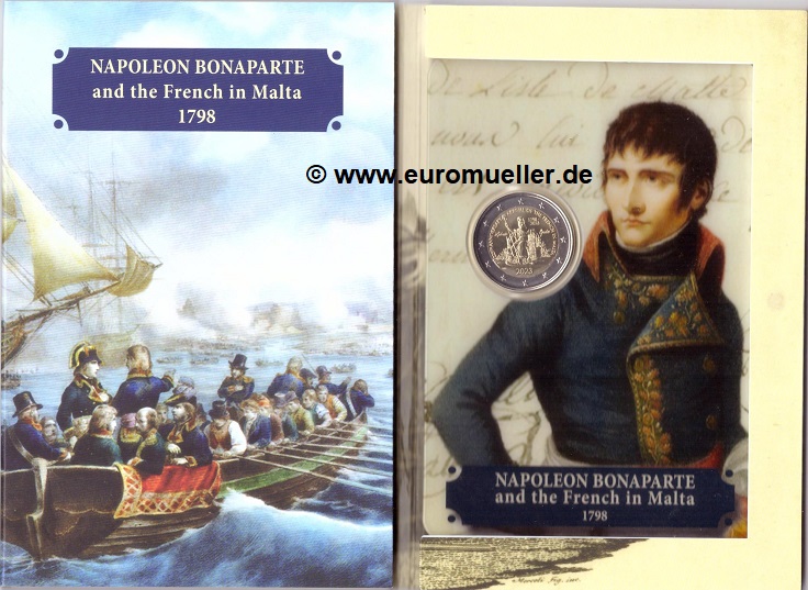 Malta 2 Euro Gedenkmünze 2023...Napoleon...bu. in Coincard   