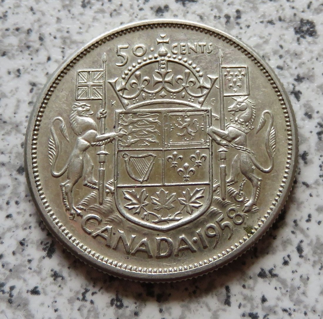  Canada 50 Cents 1958   
