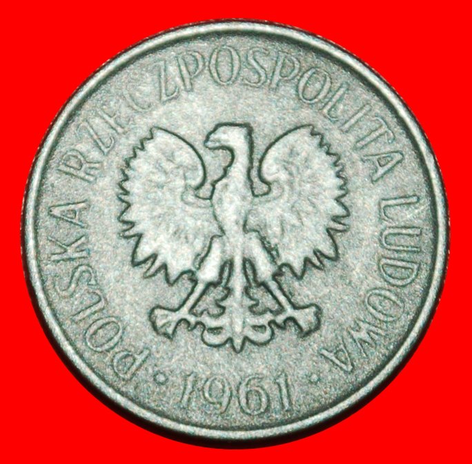  * SOCIALIST STARS ON EAGLE REDUCED SIZE (1958-1972): POLAND ★ 5 GROSZES 1961★LOW START ★ NO RESERVE!   