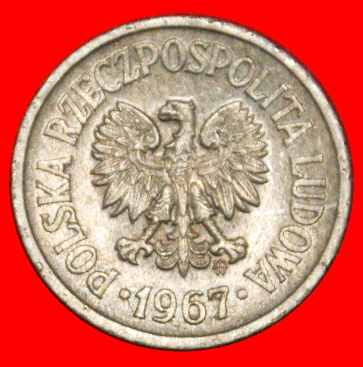  Ⰶ SOCIALIST STARS ON EAGLE (1961-1985):POLAND★10 GROSZES 1967! TYPE I LUSTRE★LOW START ★ NO RESERVE!   